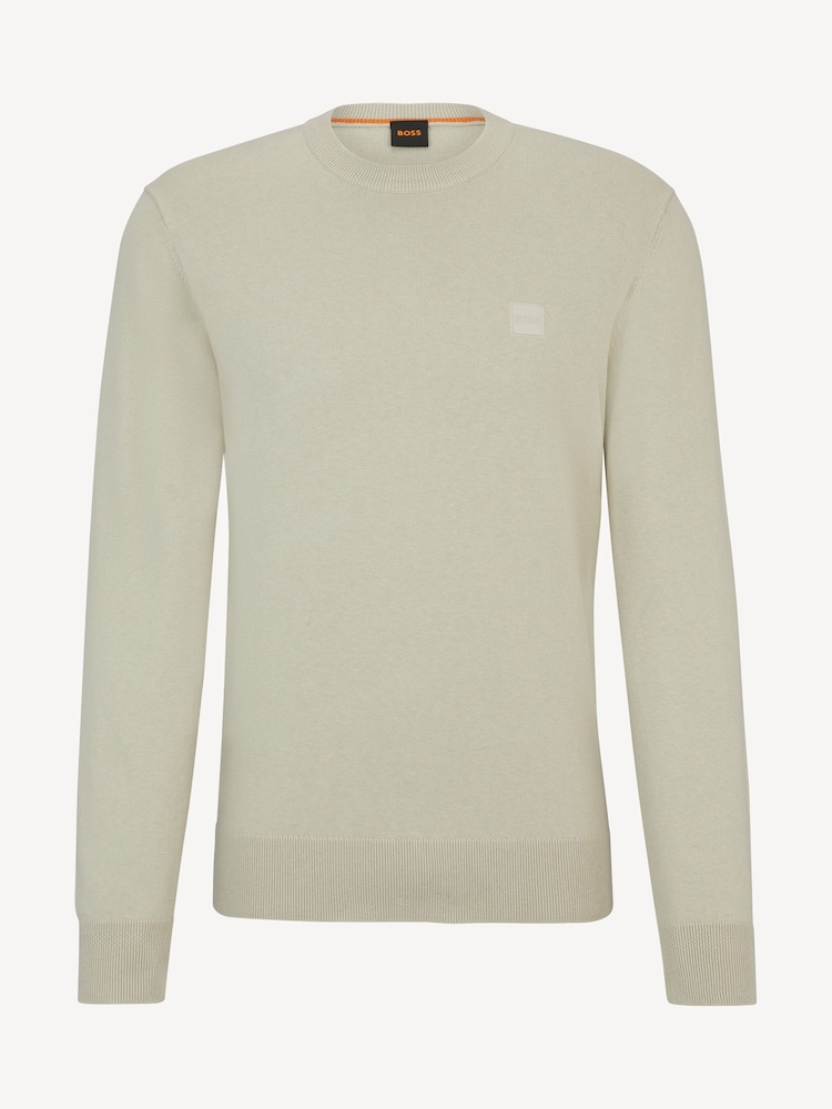 BOSS Cream Kanovano Box Logo Cashmere Blend Jumper - Image 5 of 5 BOSS Cream Kanovano Box Logo Cashmere Blend Jumper - Image 5 of 5