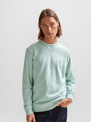 BOSS Light Blue Relaxed Fit 100% Cotton Sweatshirt - Image 2 of 5