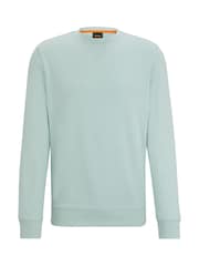 BOSS Light Blue Relaxed Fit 100% Cotton Sweatshirt - Image 5 of 5