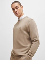 BOSS Brown Relaxed Fit 100% Cotton Sweatshirt - Image 4 of 5