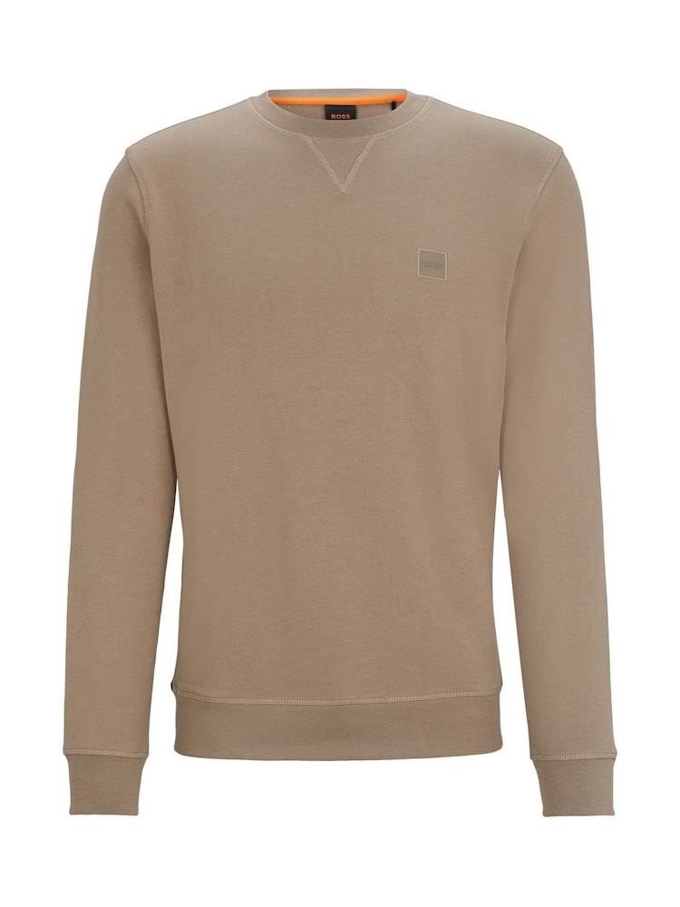 BOSS Brown Relaxed Fit 100% Cotton Sweatshirt - Image 5 of 5