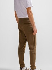 BOSS Brown Logo Patch 100% Cotton Terry Joggers - Image 2 of 6