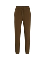 BOSS Brown Logo Patch 100% Cotton Terry Joggers - Image 6 of 6