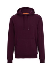 BOSS Purple Logo-Patch 100% Cotton Terry Hoodie - Image 5 of 5