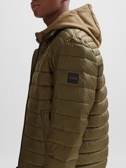 BOSS Green Lightweight Water Repellant Puffer Jacket - Image 4 of 6