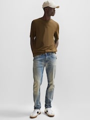 BOSS Green Relaxed Fit TChup Stretch Cotton T-Shirt - Image 3 of 5