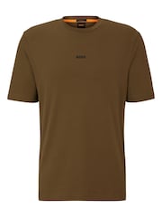 BOSS Green Relaxed Fit TChup Stretch Cotton T-Shirt - Image 5 of 5