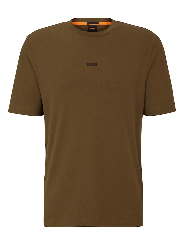BOSS Green Relaxed Fit TChup Stretch Cotton T-Shirt - Image 5 of 5