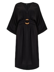 Pour Moi LENZING™ ECOVERO™ Viskose​​​​​​​ Crinkle O Ring Midi Beach Cover-Ups - Bild 3 von 4