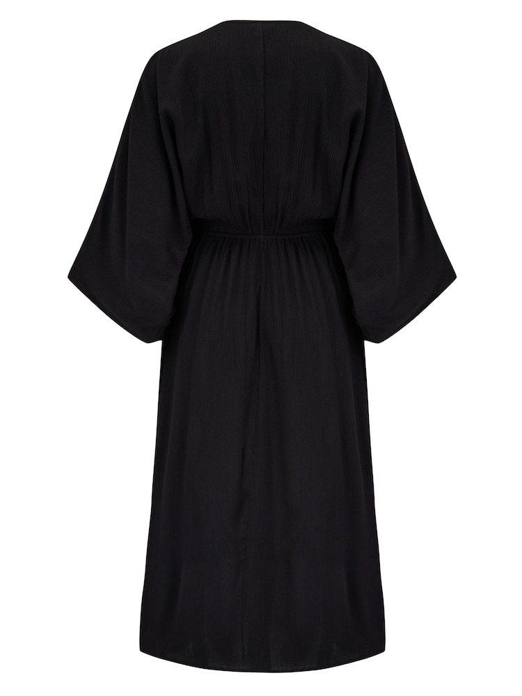 Pour Moi LENZING™ ECOVERO™ Viskose​​​​​​​ Crinkle O Ring Midi Beach Cover-Ups - Bild 4 von 4