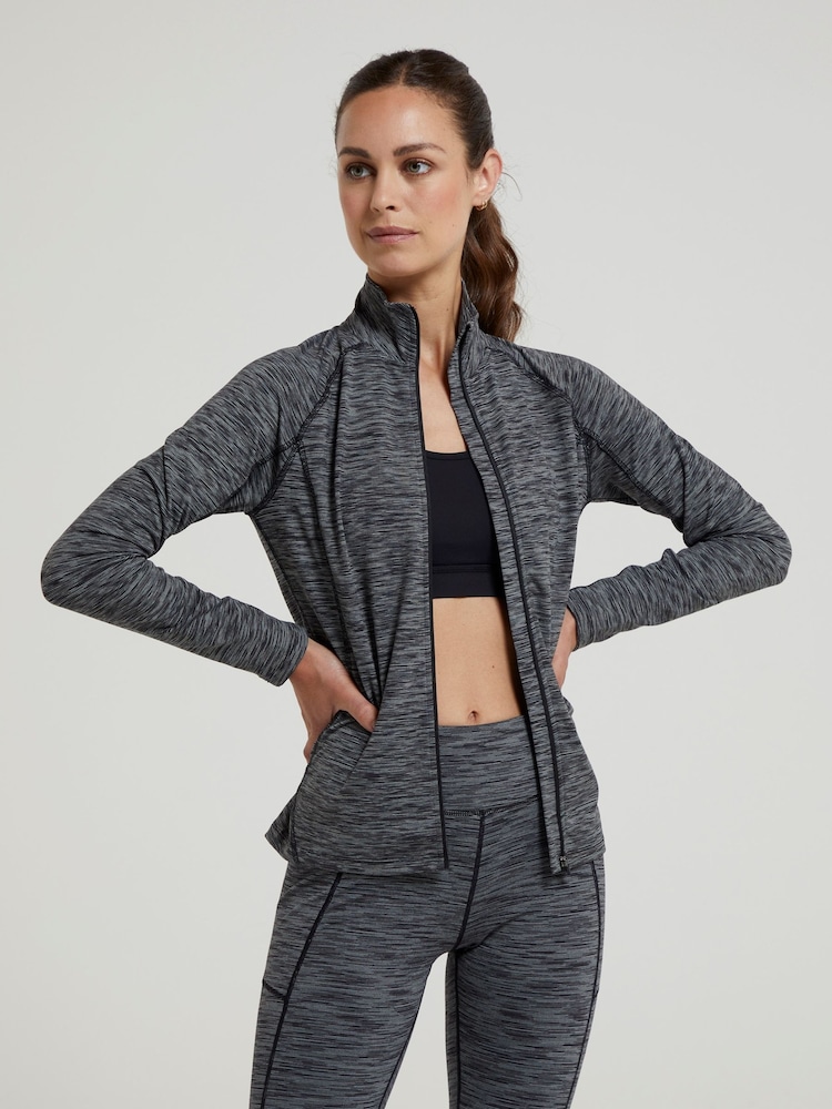 Mountain Warehouse Black Bend & Stretch Womens Full-Zip Midlayer Fleece - Image 1 of 5