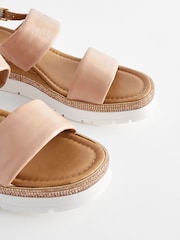 Blush Pink Standard/Wide Fit Forever Comfort® Leather Sport Bling Wedges - Image 6 of 8