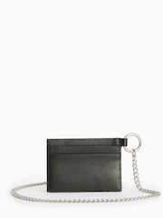 AllSaints Black Makoto Chain Wallet - Image 2 of 6