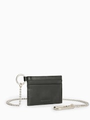 AllSaints Black Makoto Chain Wallet - Image 3 of 6