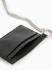 AllSaints Black Makoto Chain Wallet - Image 4 of 6