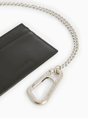 AllSaints Black Makoto Chain Wallet - Image 5 of 6