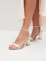 Gold Standard/Wide Fit Forever Comfort® Block Heel Sandals - Image 1 of 8