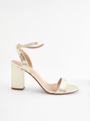 Gold Standard/Wide Fit Forever Comfort® Block Heel Sandals - Image 4 of 8