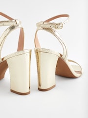 Gold Standard/Wide Fit Forever Comfort® Block Heel Sandals - Image 6 of 8