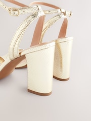Gold Standard/Wide Fit Block Heel Sandals - Image 9 of 14