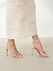 Bone Signature Leather Butterfly High Heel Sandals - Image 1 of 10