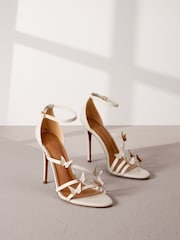 Bone Signature Leather Butterfly High Heel Sandals - Image 5 of 10