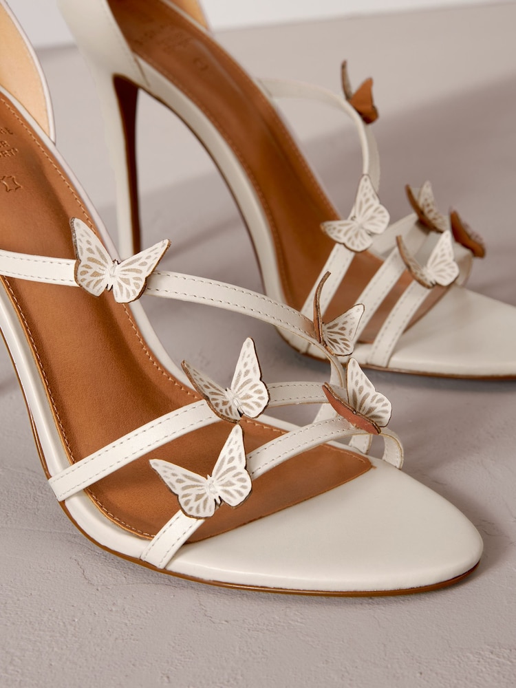 Bone Signature Leather Butterfly High Heel Sandals - Image 7 of 10