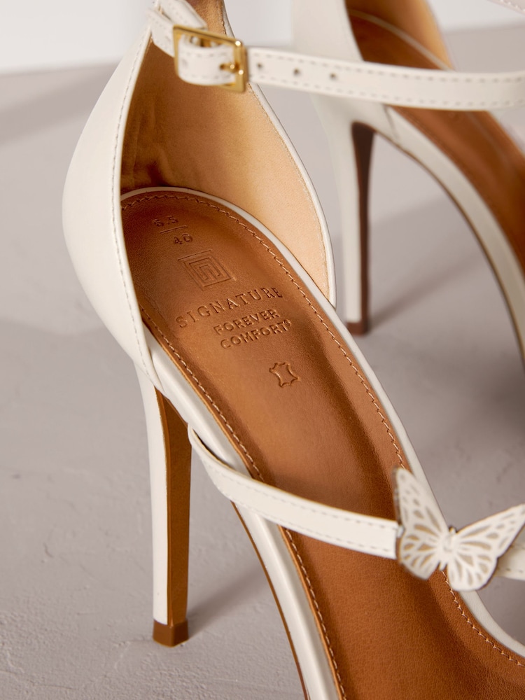 Bone Signature Leather Butterfly High Heel Sandals - Image 9 of 10