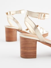 Gold Forever Comfort® Low Platform Heels - Image 6 of 7