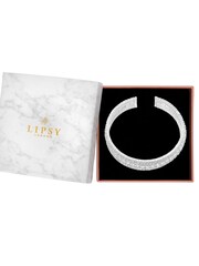 Lipsy Jewellery Silver Crystal Diamante Cuff Bracelet - Image 1 of 5