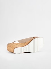 Schimmeroptik - Forever Comfort® Schuhe mit Kork-Keilabsatz und Schleife - Bild 3 von 6