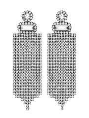 Lipsy Jewellery Black Diamante Shower Drop Earrings - Image 1 of 2