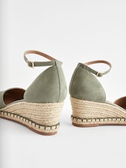 Green Standard/Wide Fit Forever Comfort® Closed Toe Wedges - Image 8 of 9