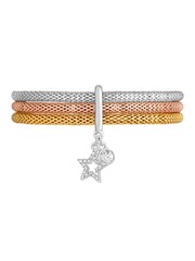 Lipsy Jewellery White Mesh Celestial 3 Pack Bracelets - Gift Boxed - Image 2 of 5