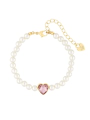 Lipsy Jewellery Gold Tone Pearl Heart Gift Boxed Bracelet - Image 3 of 4