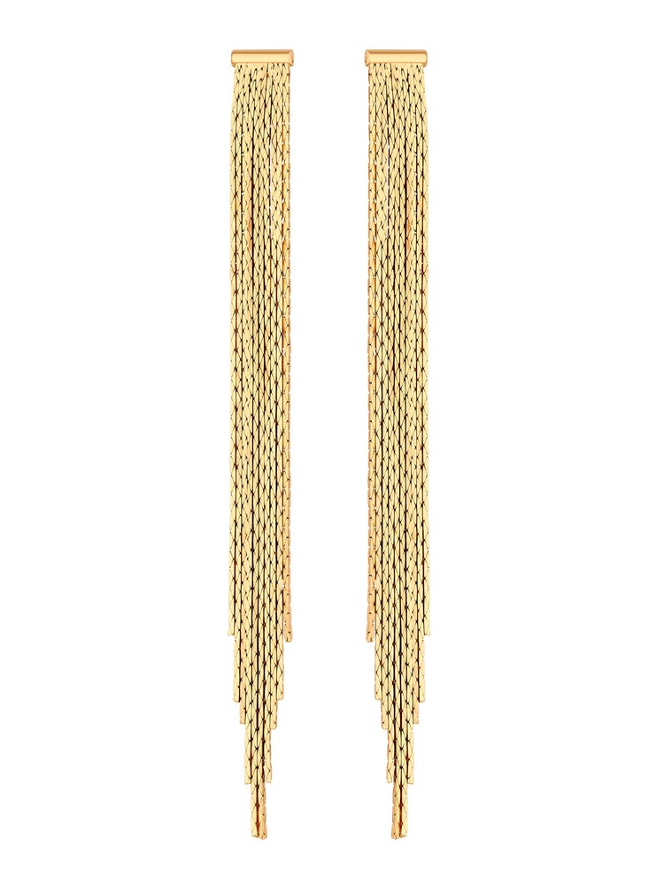 Lipsy Jewellery Gold Statement Snake Earrings - Image 1 of 3