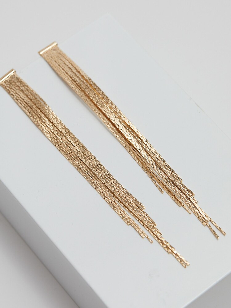 Lipsy Jewellery Gold Statement Snake Earrings - Image 3 of 3