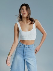 Bardot Blue Bardot Blue Forte Long Denim 100% Cotton Shorts - Image 6 of 6
