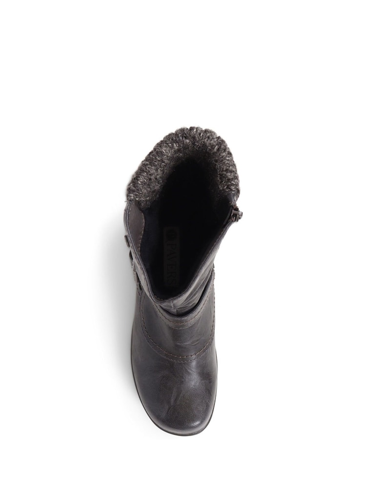Gris - Botas de caña media holgadas con hebilla y puño de punto de Pavers - Imagen 5 de 5 Gris - Botas de caña media holgadas con hebilla y puño de punto de Pavers - Imagen 5 de 5