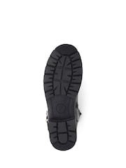 Pavers Chunky Buckle Detail Black Ankle Boots - Image 5 of 5
