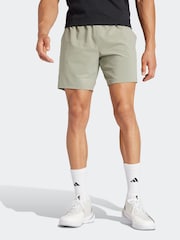 adidas Grey Club Tennis Stretch Woven Shorts - Image 1 of 5