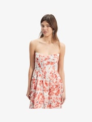 Bardot Red Lola Corset Midi Dress - Image 3 of 6