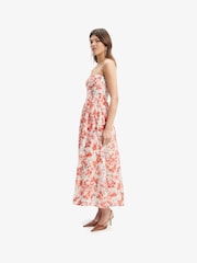 Bardot Red Lola Corset Midi Dress - Image 4 of 6