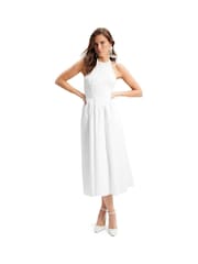 Bardot White Kylen Poplin Midi Dress - Image 3 of 6