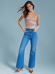 Bardot Brown Launa Sequin Top - Image 1 of 6