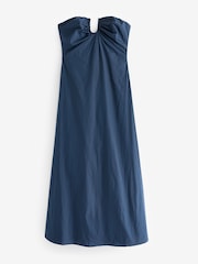 Vestido largo de popelina con escote bardot Lora - Imagen 6 de 6