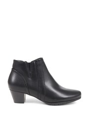 Pavers Low Heel Black Ankle Boots - Image 1 of 5