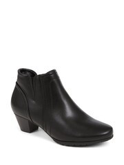 Pavers Low Heel Black Ankle Boots - Image 2 of 5