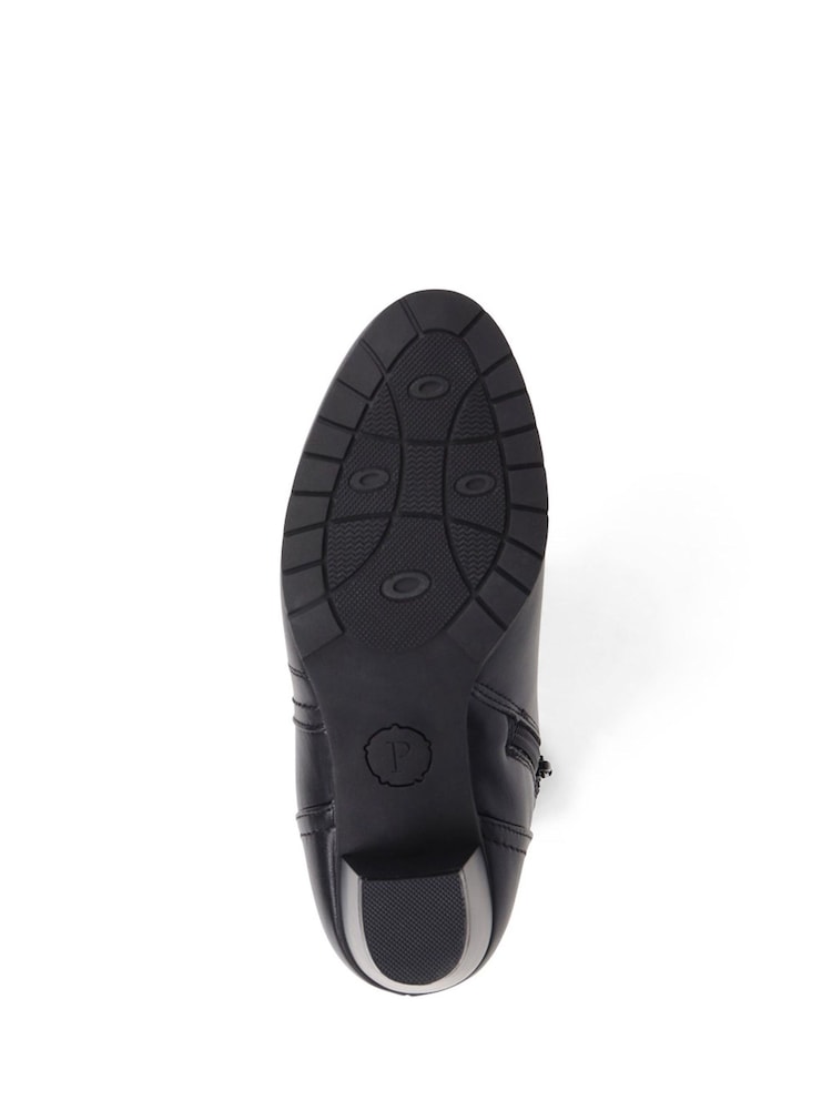 Pavers Low Heel Black Ankle Boots - Image 5 of 5
