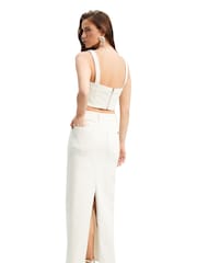 Bardot White Evianna Denim Maxi Skirt - Image 2 of 6